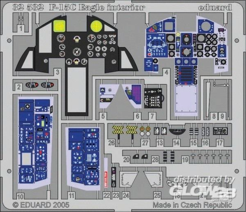 1/32F-15 C Eagle interior