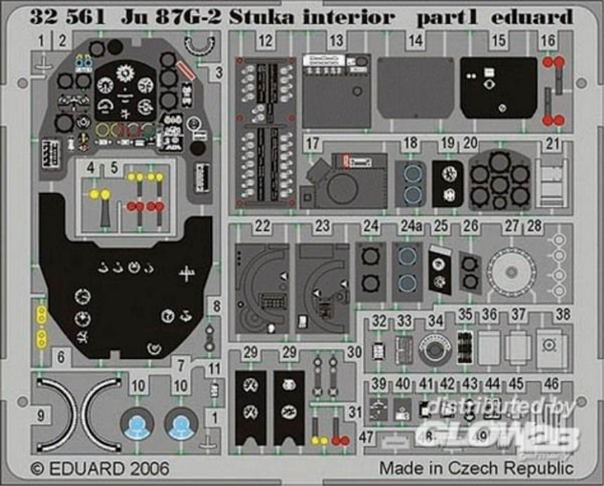 1/32Ju 87G-2 Stuka interior f&#252;r Hasegawa Bausatz