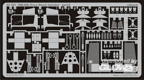 1/35MH-60G Pave Hawk interior f&amp;#252;r Academy/MRC Bausatz