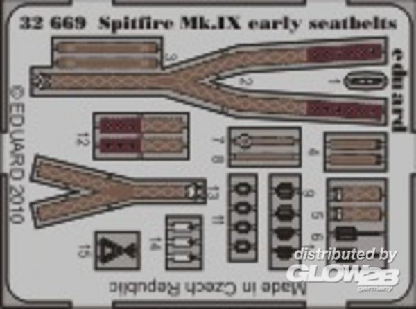 1/32 Spitfire Mk.IX early seatbelts (TAM)