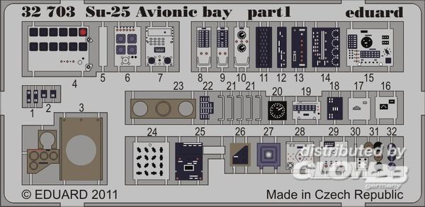 1/32 SU-25 avionic for Trumpeter