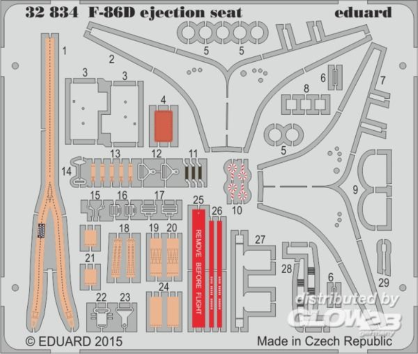 1/32F-86D ejection seat for KittyHawk