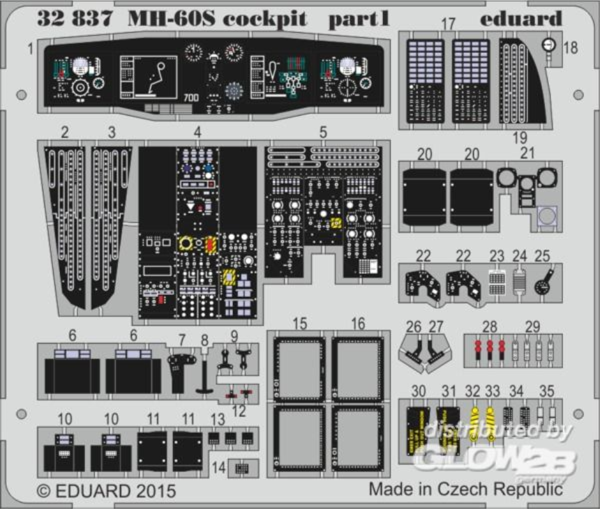 1/35 MH-60S cockpit for Academy