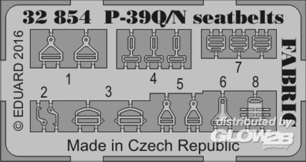 1/32P-39Q/N seatbelts FABRIC for Kittyhawk