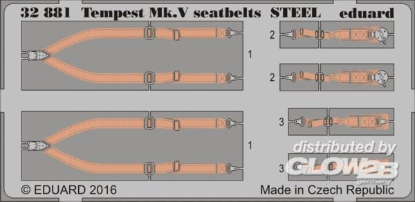 1/32Tempest Mk.V seatbelts STEEL f.SpecialHo