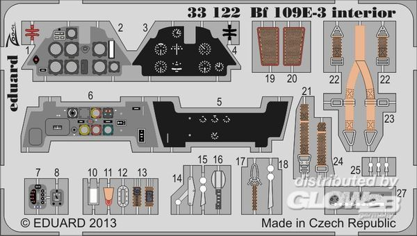 1/32 Bf 109E-3 interior S.A. f. Cyber Hobby