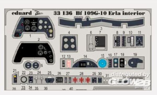 1/32 Bf 109G-10 Erla inetrior S.A. for Revell