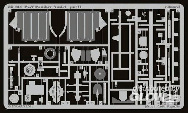 1/35Sd.Kfz.171 Panther A Detailsatz Au&amp;#223;en