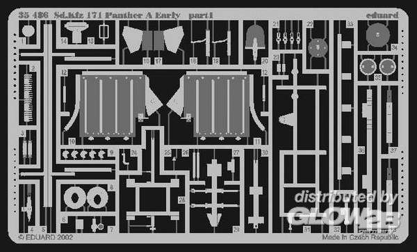 1/35Sd.Kfz.171 Panther A Detailbausatz Au&amp;#223;en fr&amp;#252;he Version