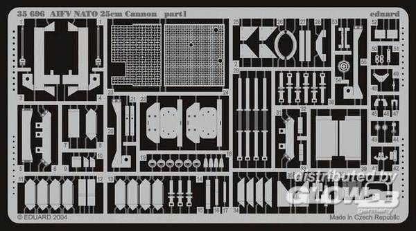 1/35AIFV NATO 25 cm Cannon Foto&amp;#228;tzsatz