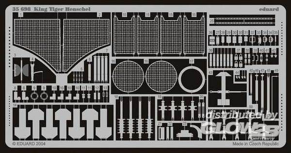 1/35SdKfz. 182 K&amp;#246;nigstiger mit Henschelturm Foto&amp;#228;tzsatz