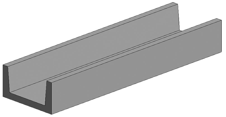 U-Profil, 350x6,3x2,0 mm - 1/