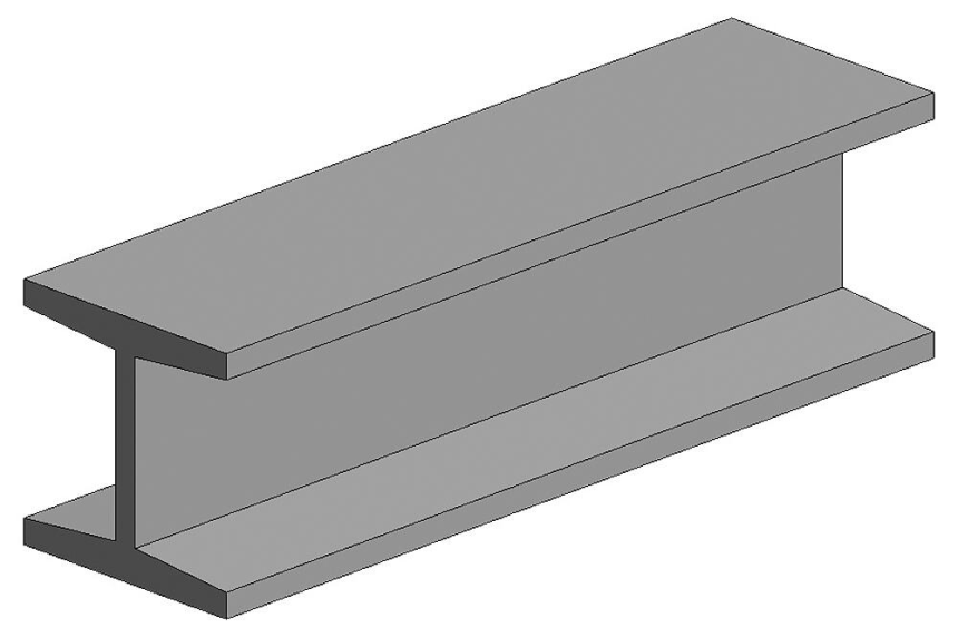 White polystyrene H-profile, 0.02