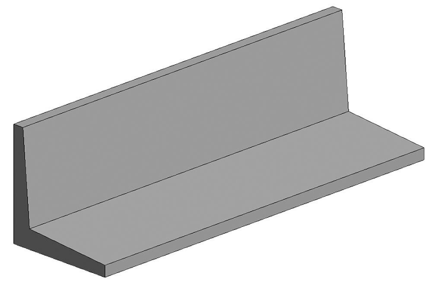 White polystyrene angle profile, 0.01