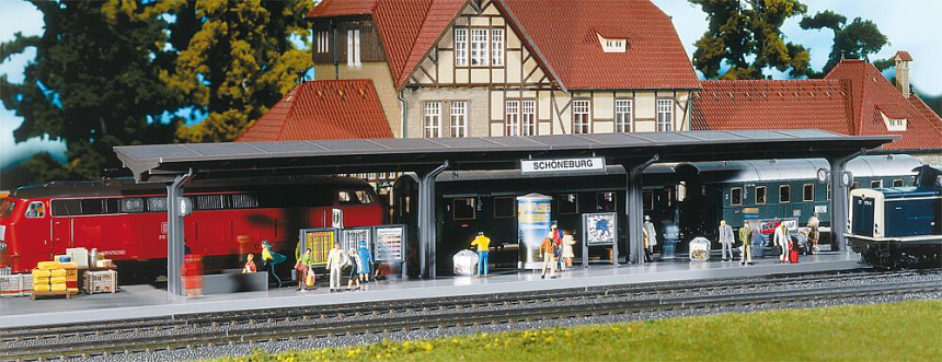 H0 Bahnsteig mit Antrieb