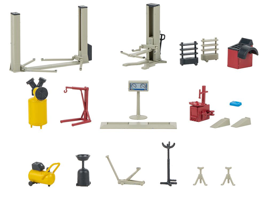 H0 Kfz-Werkstatteinrichtung