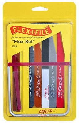 FLEX Set includes 1 Anodized Aluminum Frame and 6 Abrasive 5 Flex Padl