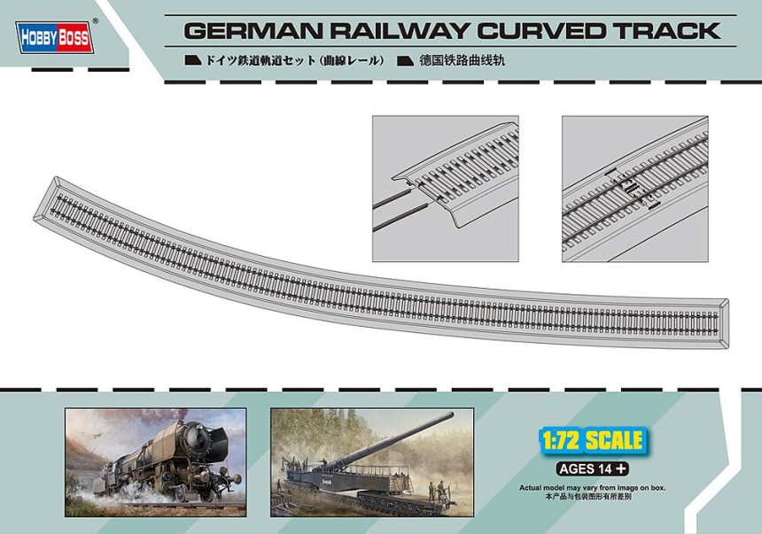 1/72 Railway Curved Track