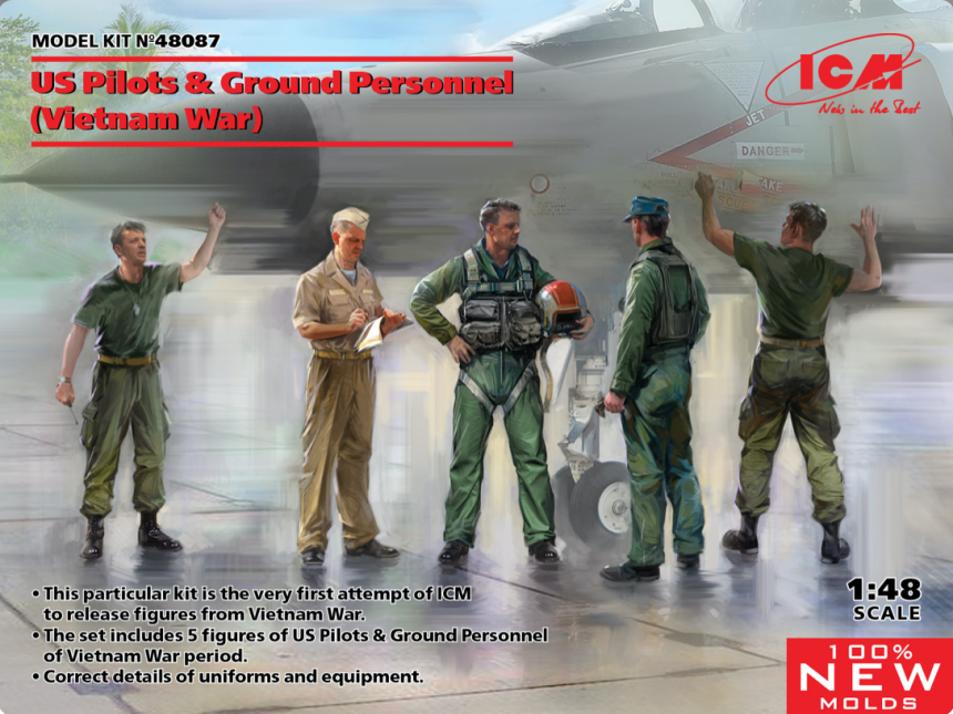 1/48 U.S. Piloten &amp;amp; Ground Personal