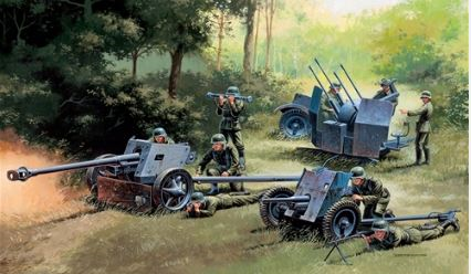 1/72 German Guns Set/ PAK35-PAK40-FLAK38