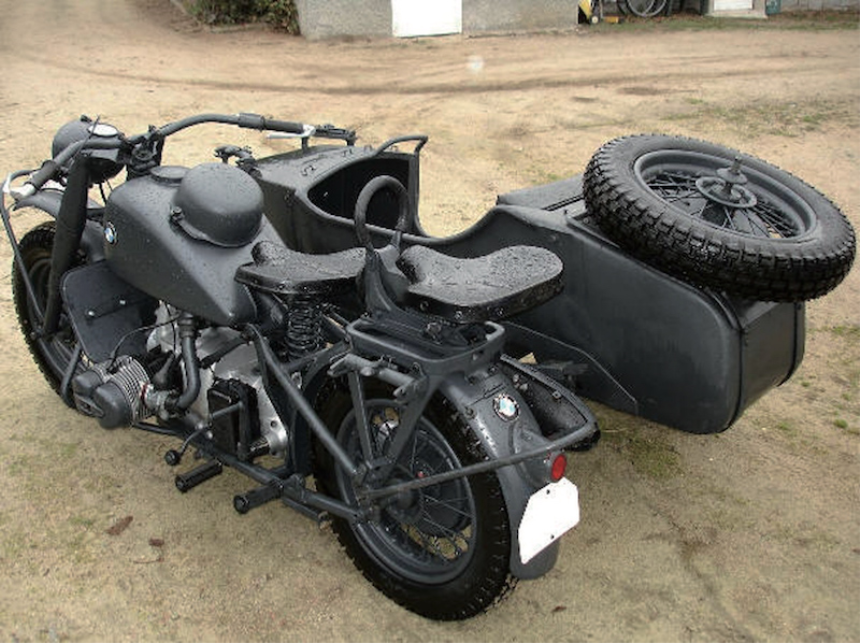 1/9 Deut.Milit&amp;#228;rmotorrad mit Seitenwagen