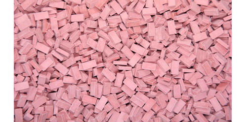 1/87 Ziegel rot hell einfach 3000 St&amp;#252;ck