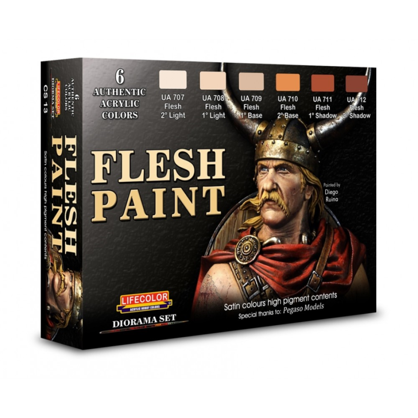 Fleshpaint Set Hautfarben 6 Stk