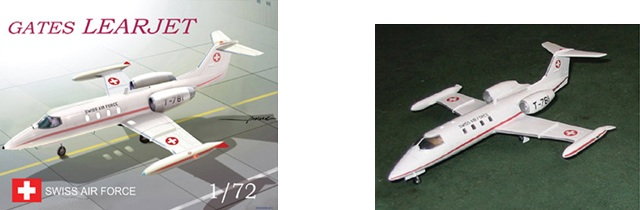 1/72 Gates Learjet Swiss Air Force