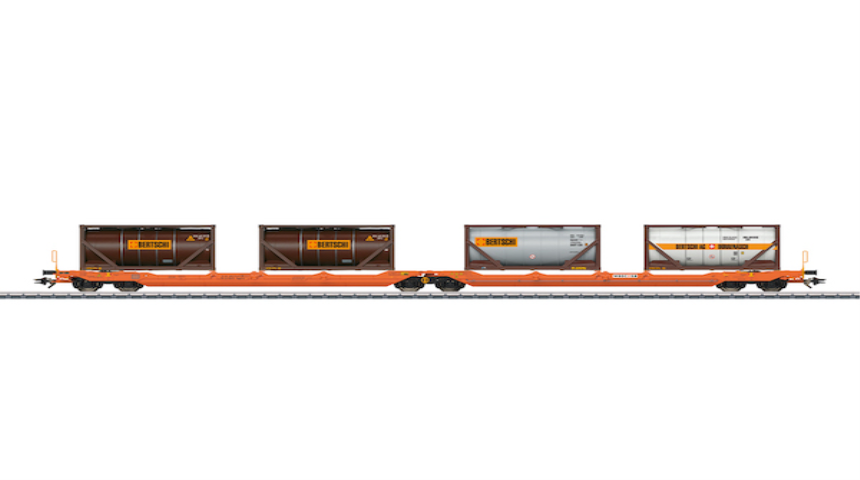 H0 Doppel-Taschenwagen Sdggmrss  WASCO