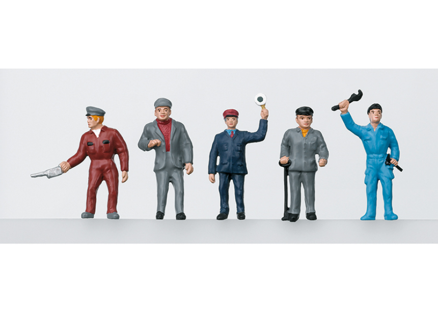 Groupe de figurines Personnel ferroviaire