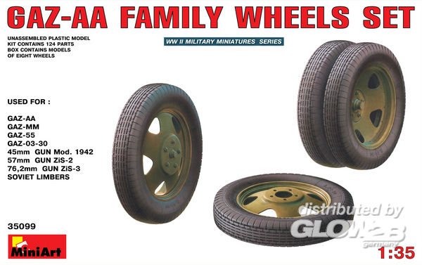 1/35 GAZ-AA Family Wheels Set