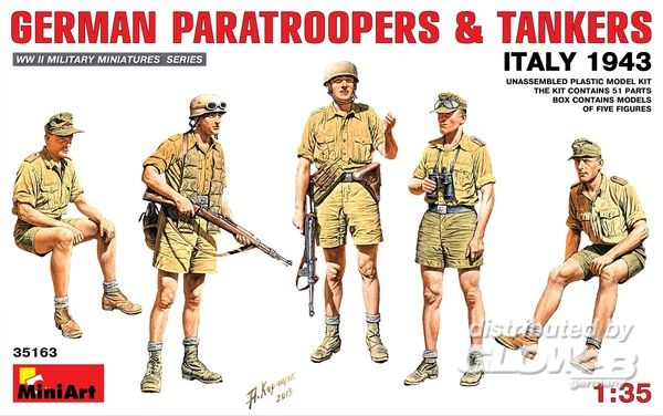 1/35 German Paratroopers &amp; Tankers (Italy 1943)