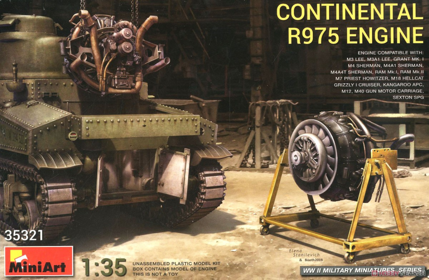 1/35 Continental R975 Engine