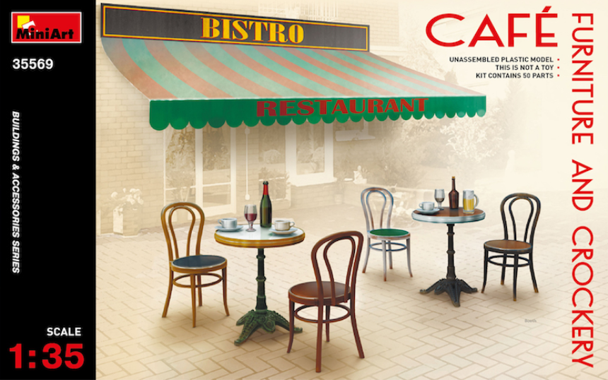 1/35 Caf&#233; Furniture &amp; Crockery