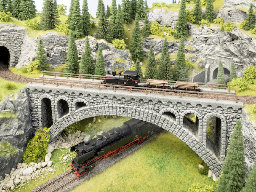 H0m Rh&#244;ne-Viadukt f&#252;r Schmalspurbahnen