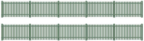 Picket Fencing, green (straight only)