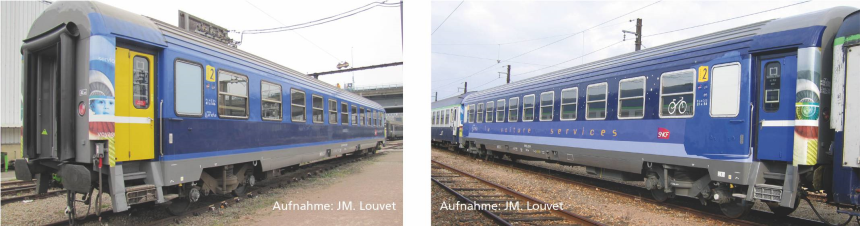 H0 SNCF 2 Personenwagen Corail Lunea B+Service Ep.VI