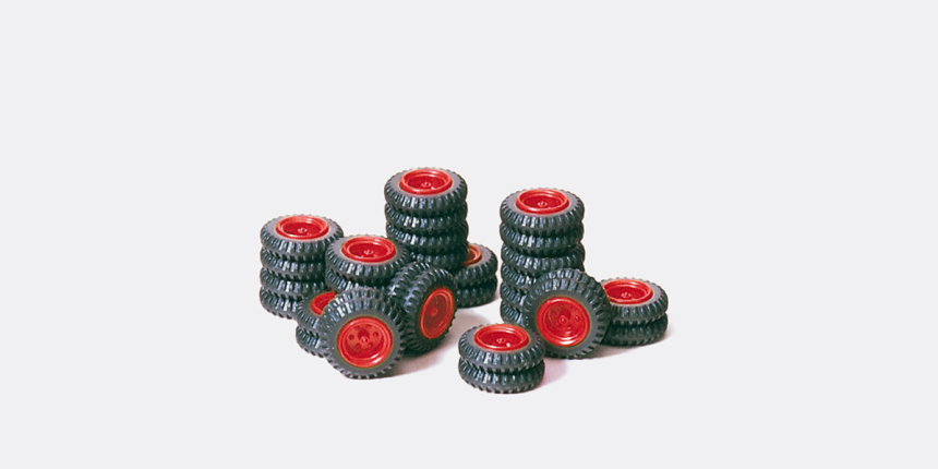 1:87  R&#228;der-Set Zirkus Krone rot