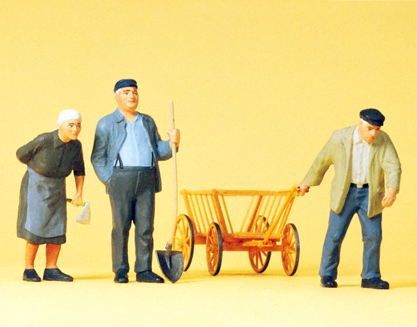 1:32 Landbev&amp;#246;lkerung mit Handwagen