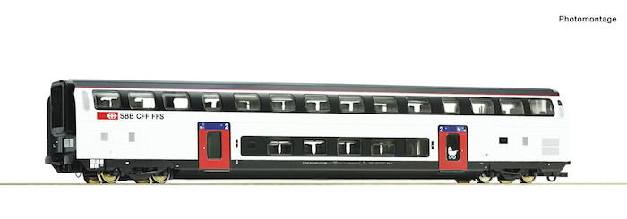 1st class double deck     car with luggage compartm