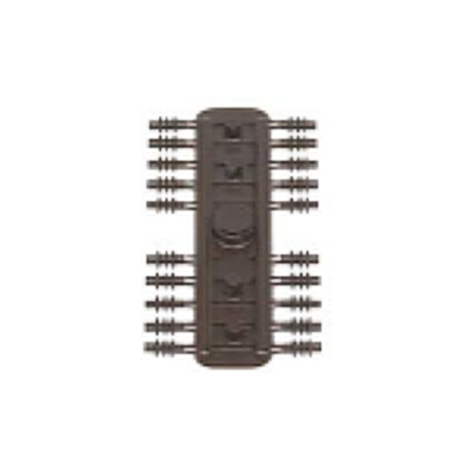 H0 Rillen-Isolator braun 2.6 x 5.4 mm ( 40 ) Beutelpreis
