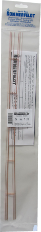 H0 Fahrdraht verkupfert 0.5 x 380 mm offen