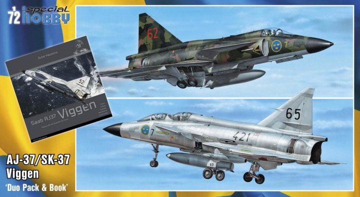 1/72SAAB 37 Viggen Duo Pack &amp;amp; Book