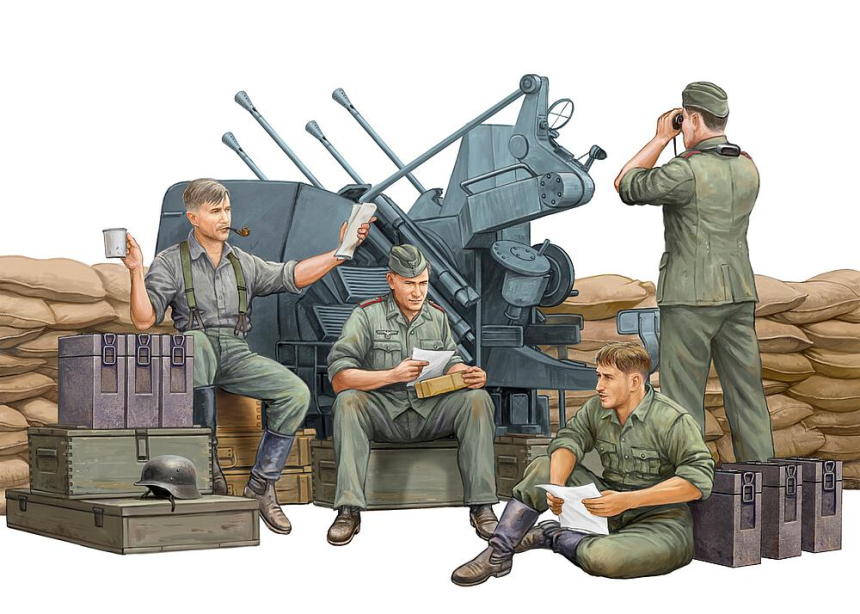 1/35 deutsche FLAK-Besatzung