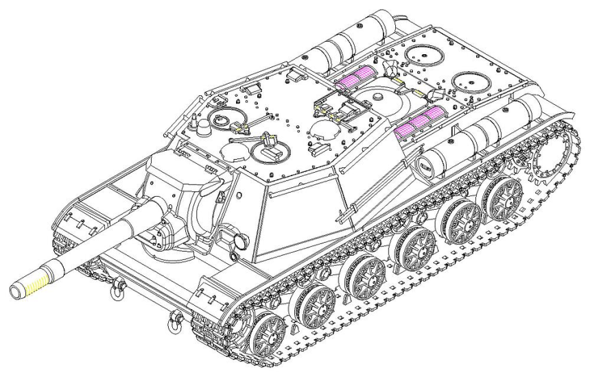 1/72 SU-152, Sp&amp;#228;te Ausf&amp;#252;hrung