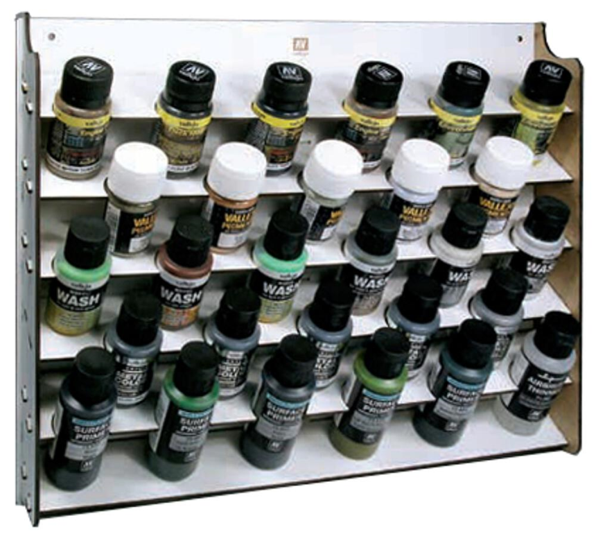 Wall mounted Paint Display for 35/60, 28 bottels