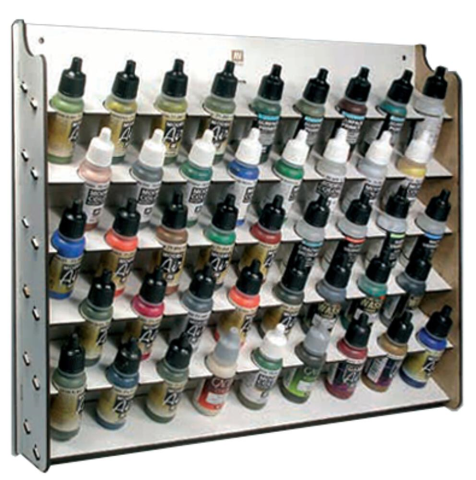 Wall mounted Paint Display for 17 ml, 43 bottels