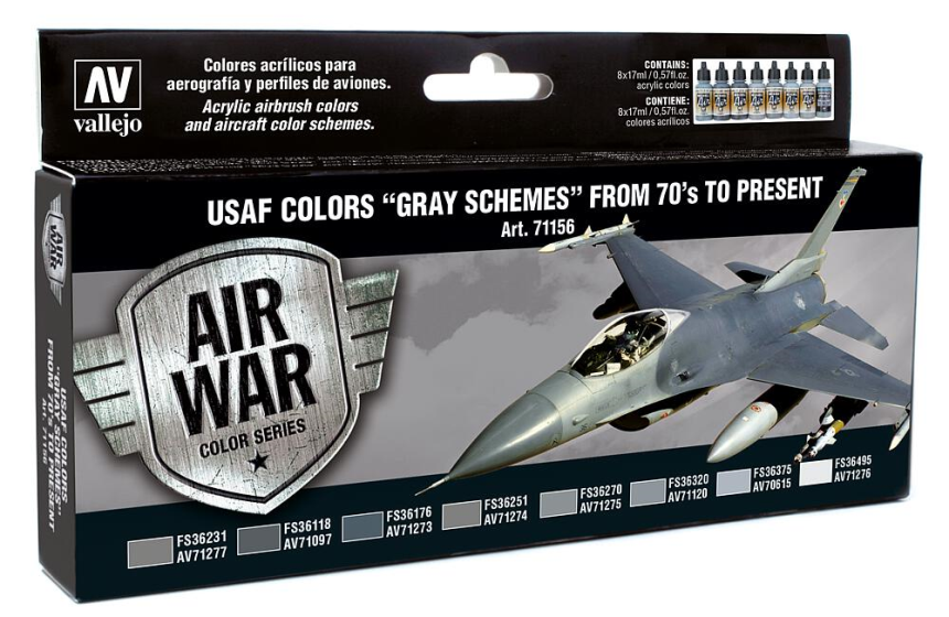 Farb-Set, USAF Grau-Schemata