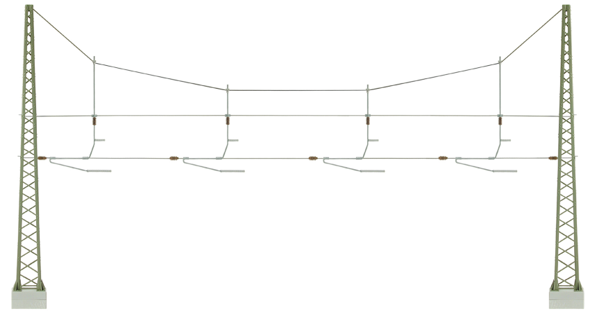 N Quertragwerk ueber 4Gleise