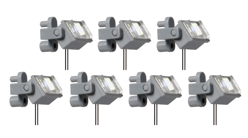 H0 Deckenstrahler, LED 7 Stk